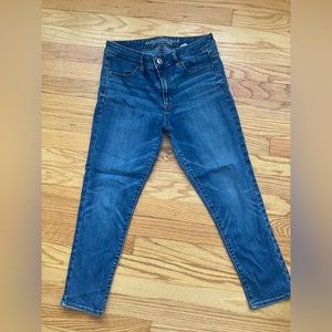 AE HI-RISE JEGGING CROP SUPER STRETCH SIZE 8